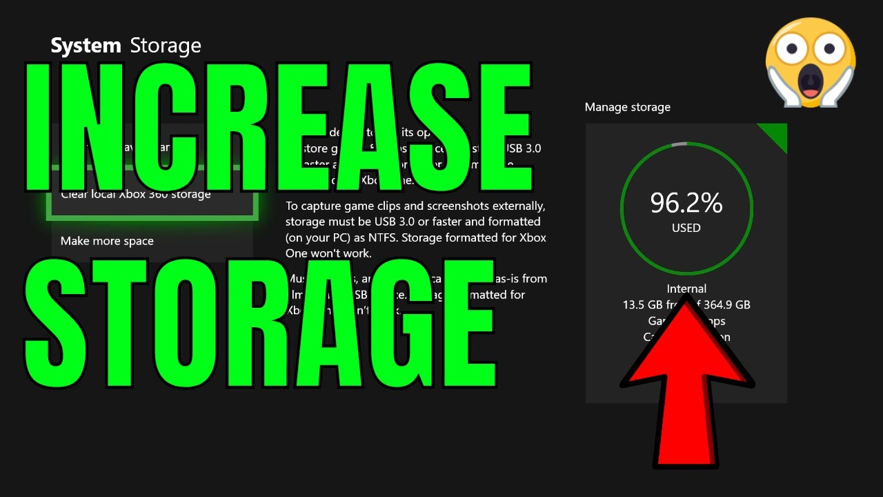 how to get more storage on xbox one s