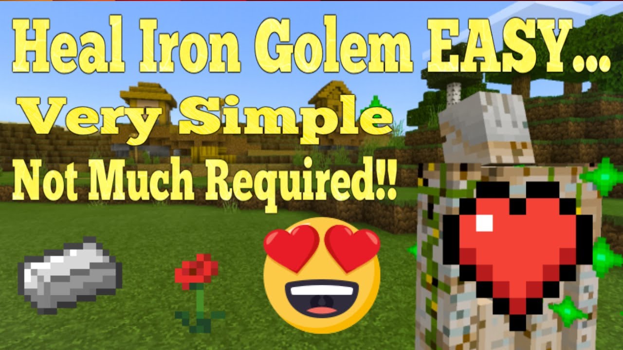 how to heal iron golems