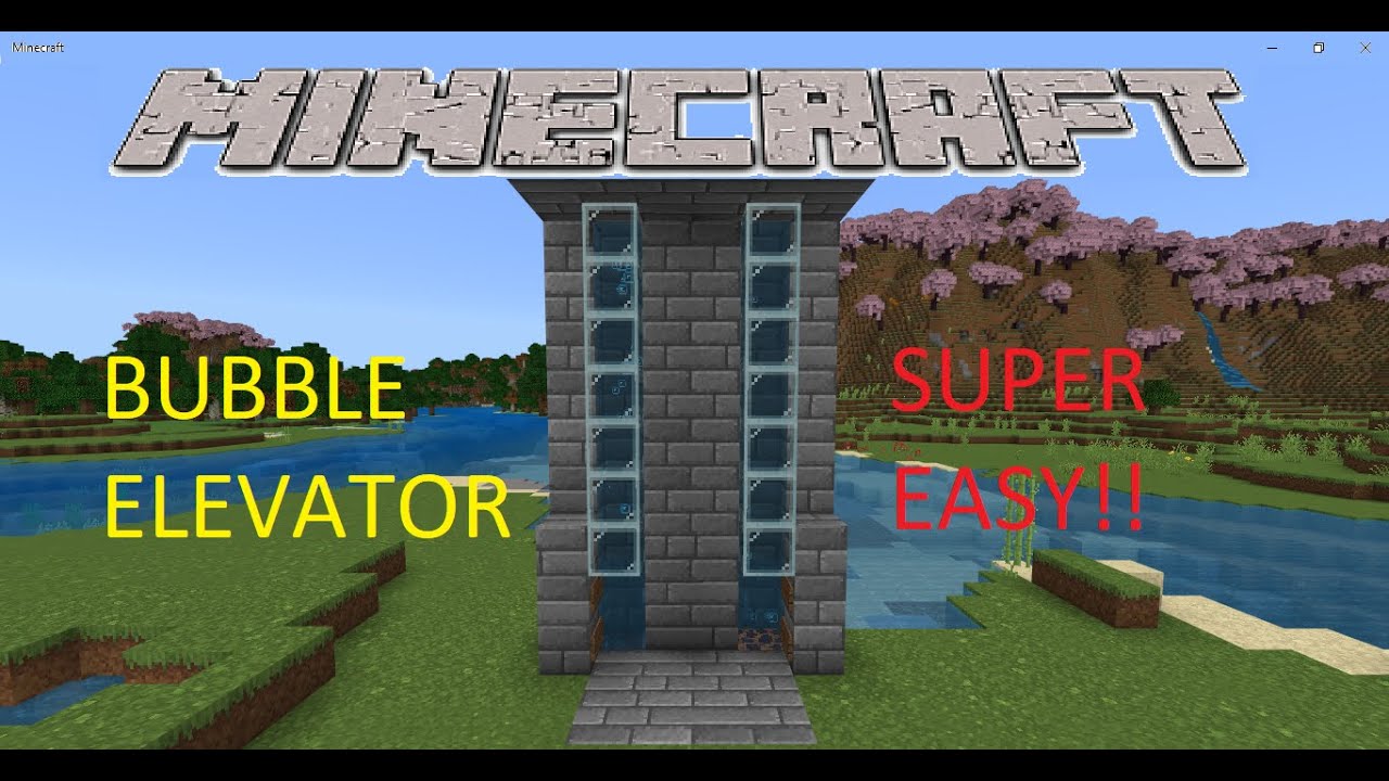 how to make a bubble elevator in minecraft