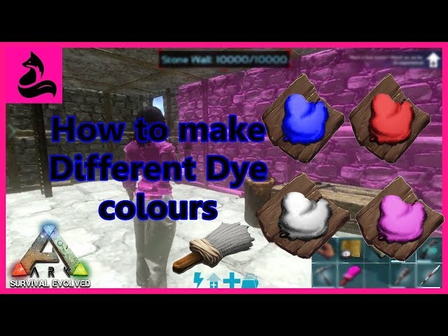 how to make dye in ark ps4