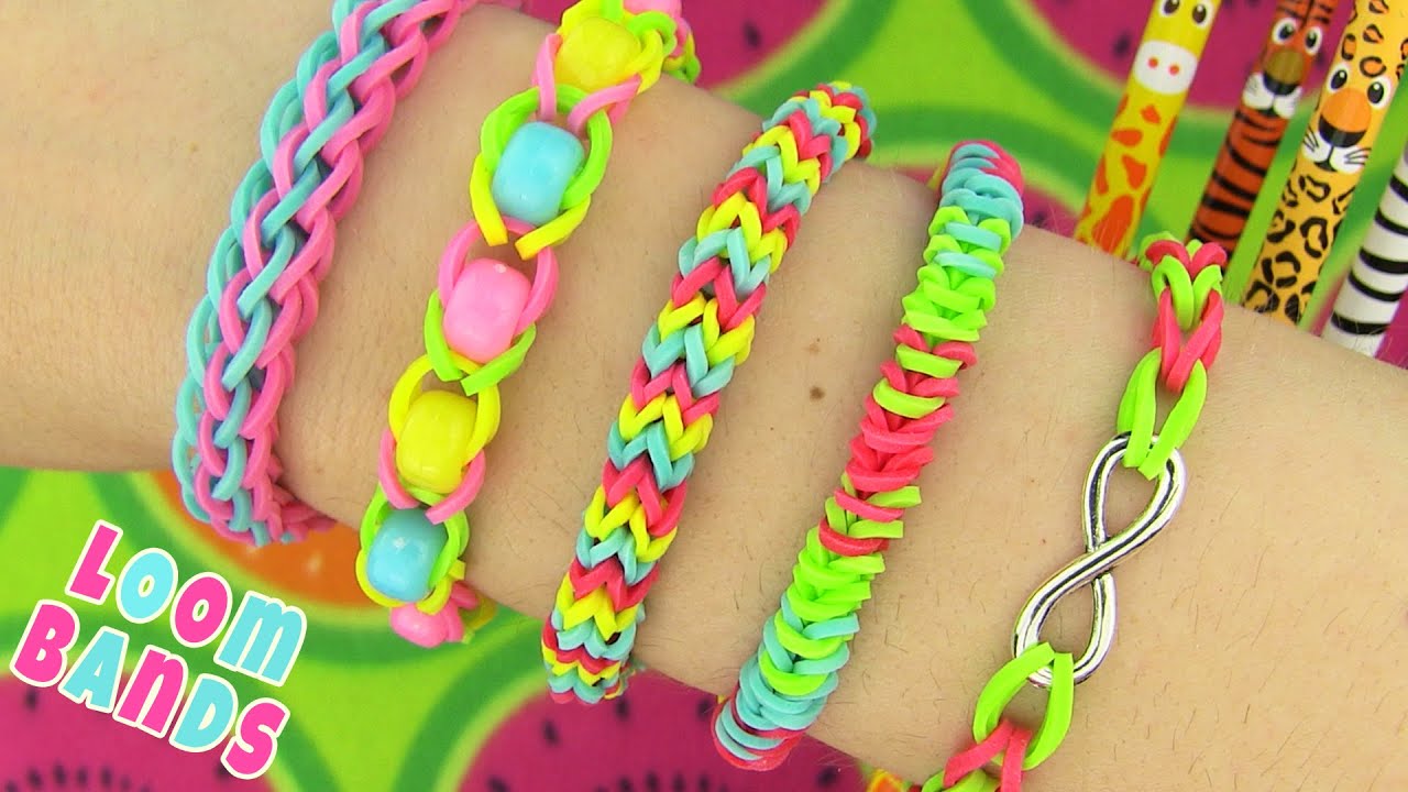 how to make easy loom band bracelets