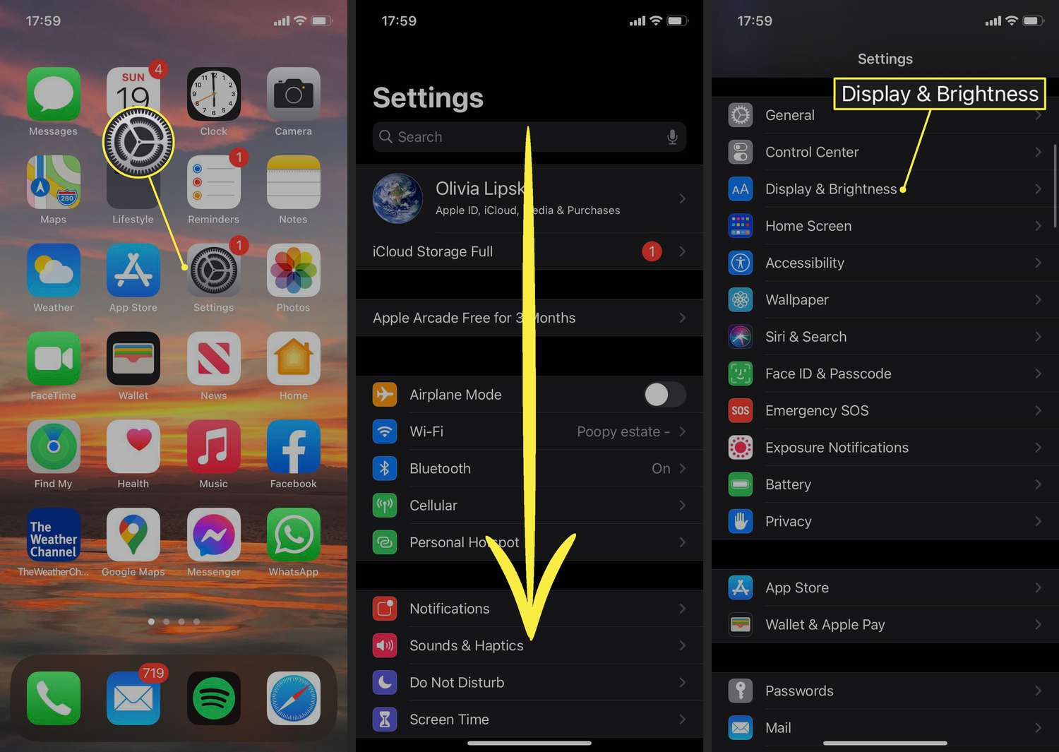 how to make iphone 15 screen turn off