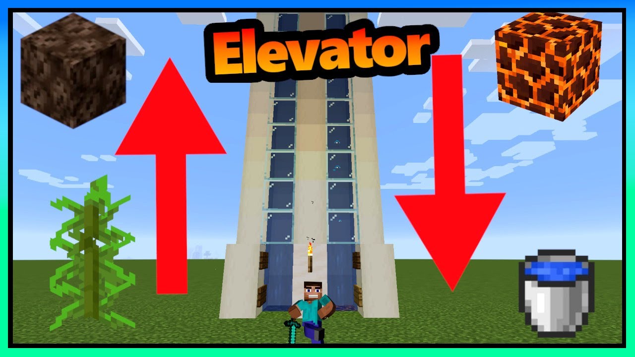 how to make water elevator in minecraft