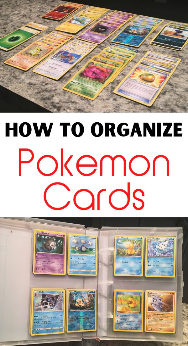 how to organise pokemon cards in binder