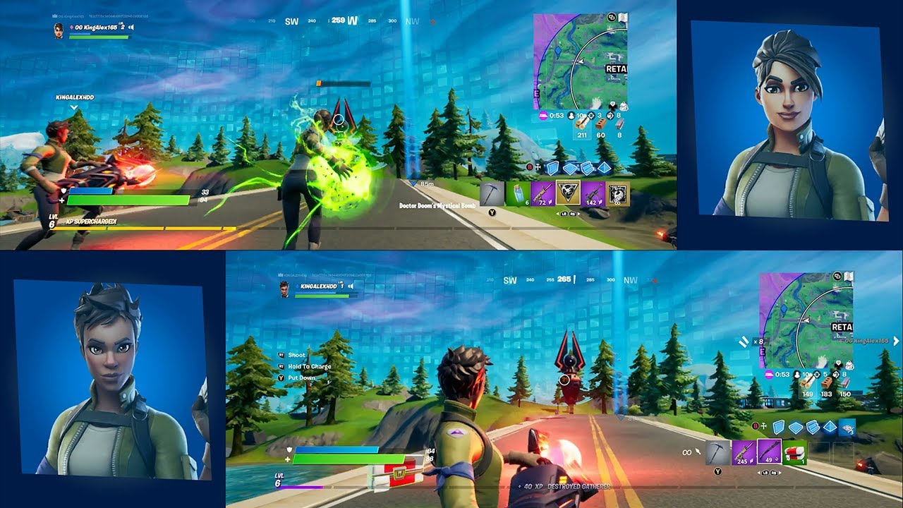 how to play split screen on fortnite xbox series x