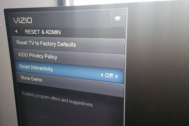 how to reset smartcast on vizio tv