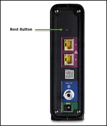 how to restart arris router