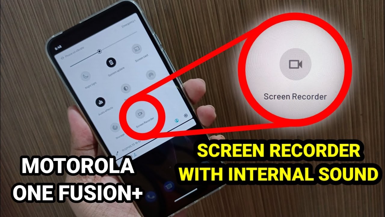 how to screen record on motorola