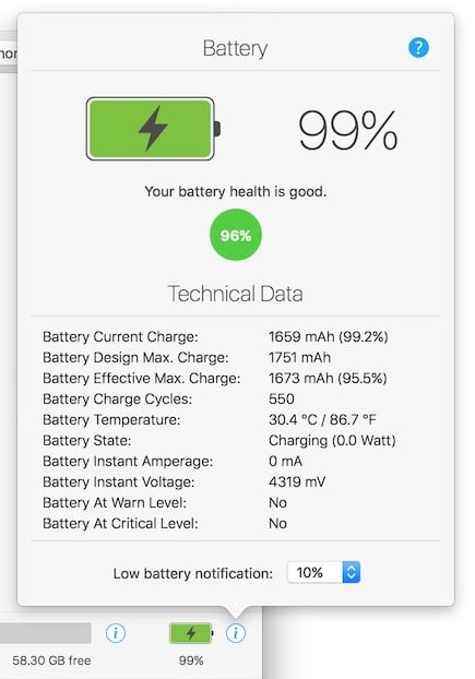 how to see battery health on ipad