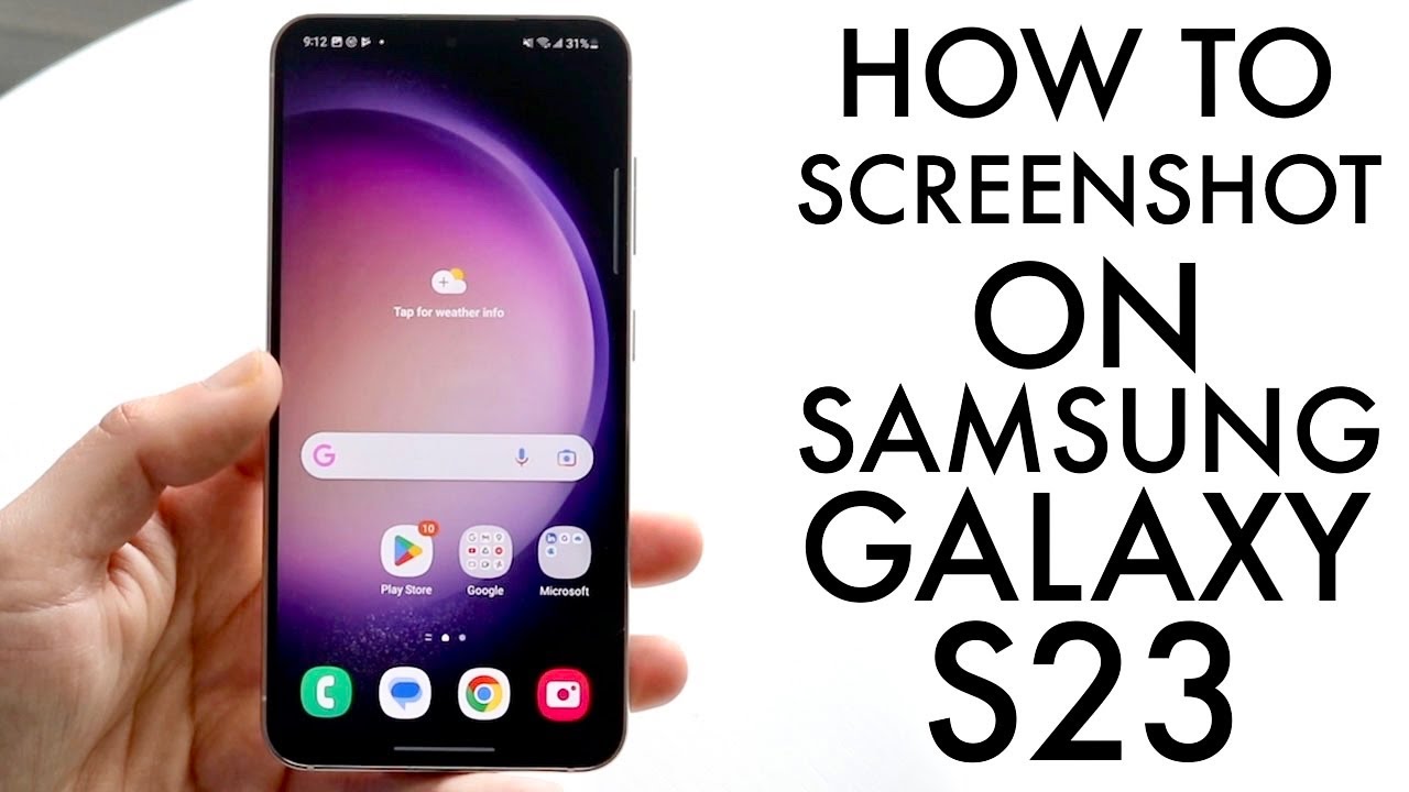 how to take a screenshot on android s23