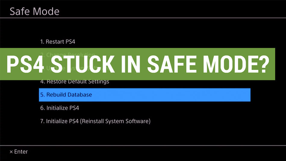 how to take ps4 off safe mode