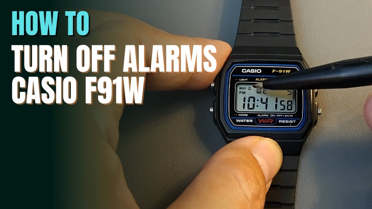 how to turn off alarm on casio watch