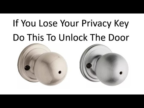 how to unlock door with pinhole