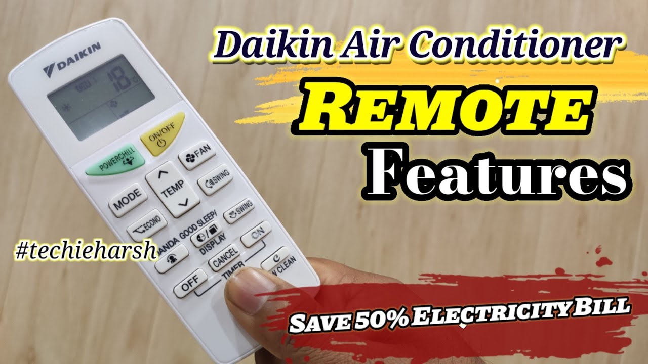 how to use daikin air conditioner remote