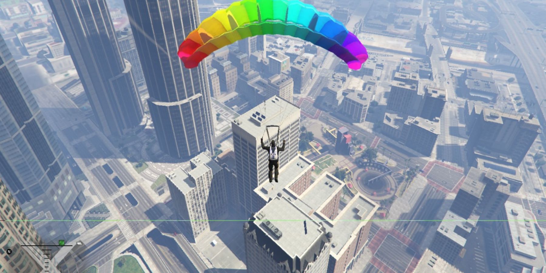 how to use parachute gta v