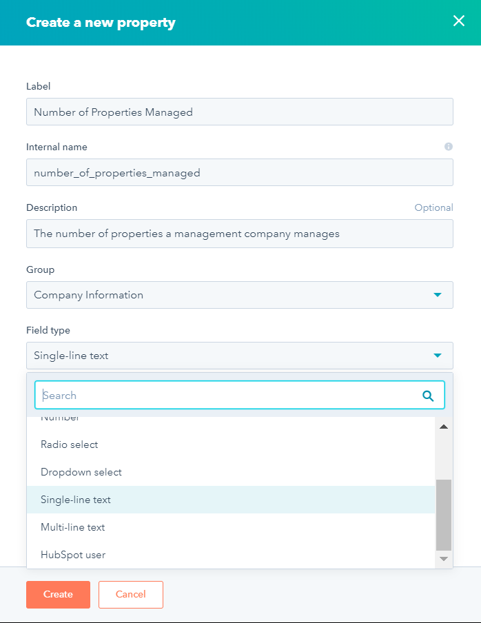 hubspot custom properties