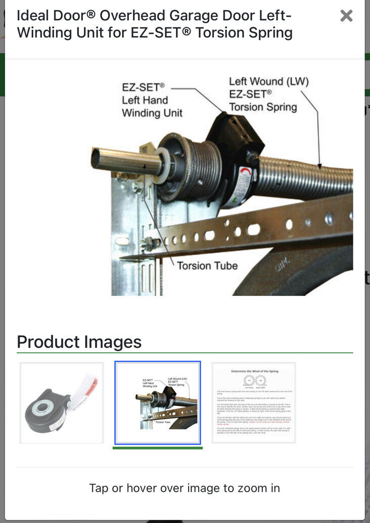 ideal garage door parts