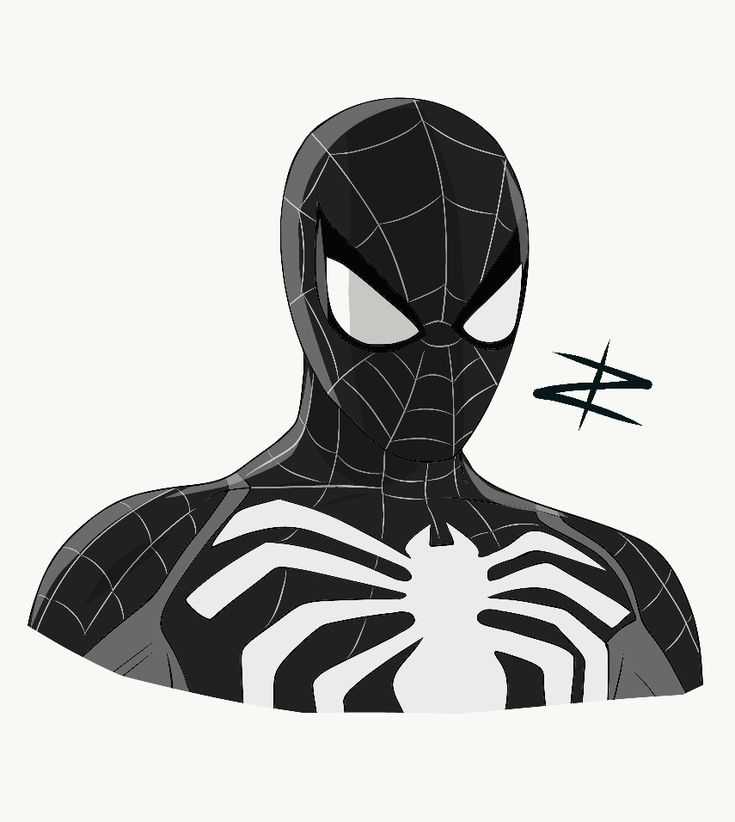 imagenes de spiderman negro para dibujar