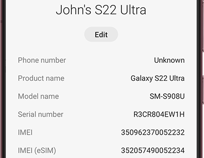 imei samsung check