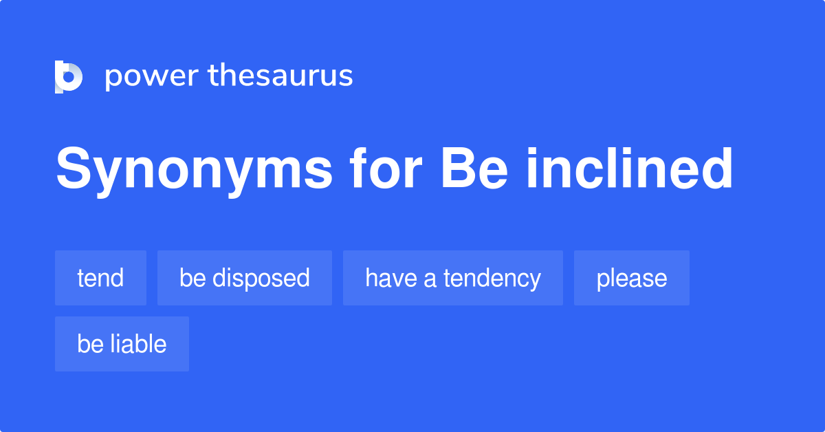 inclined thesaurus