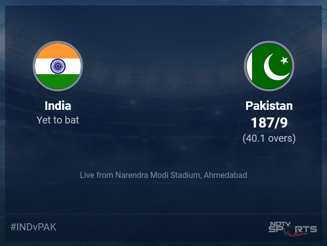 india pak cricket score