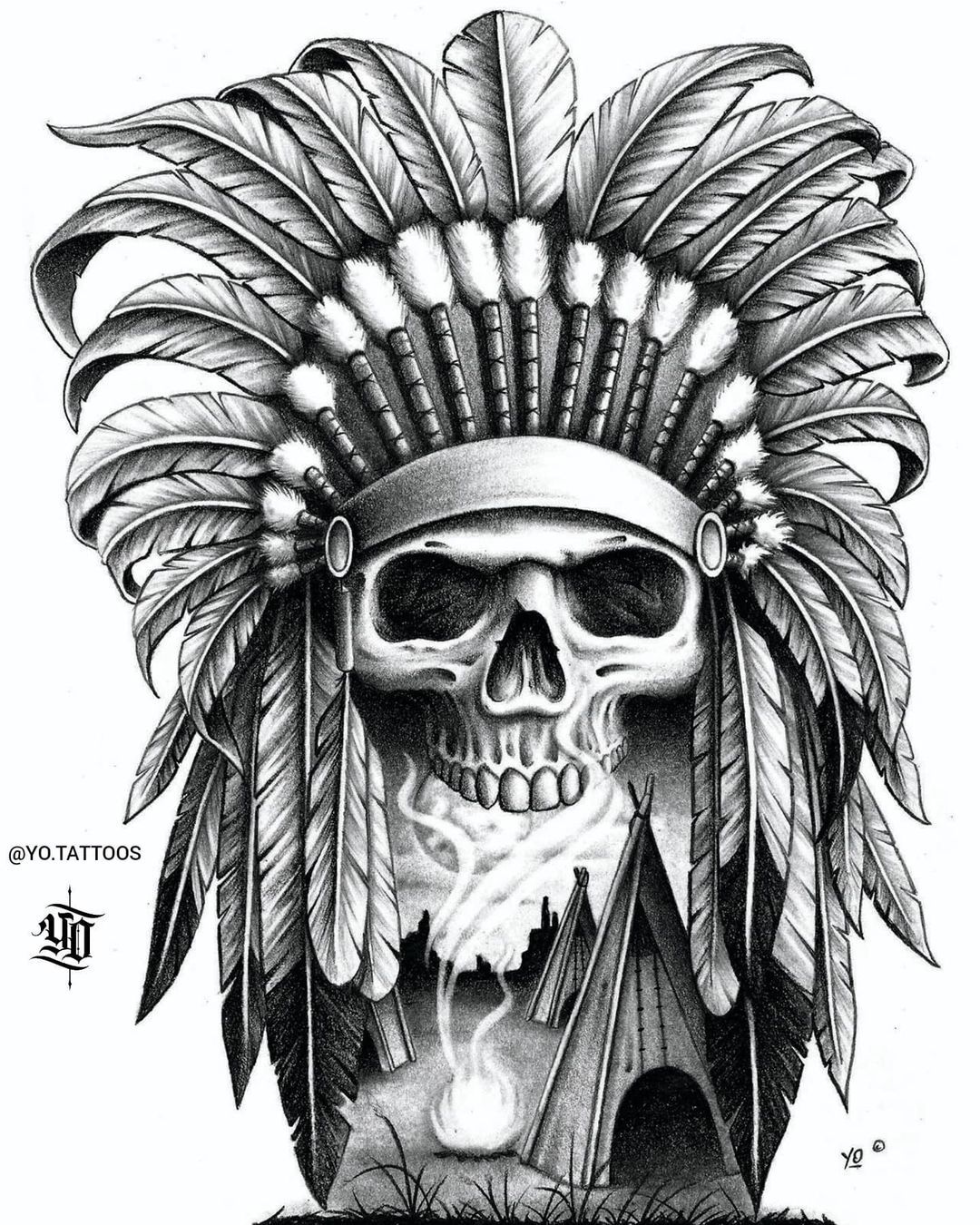 indian skull tattoo meaning