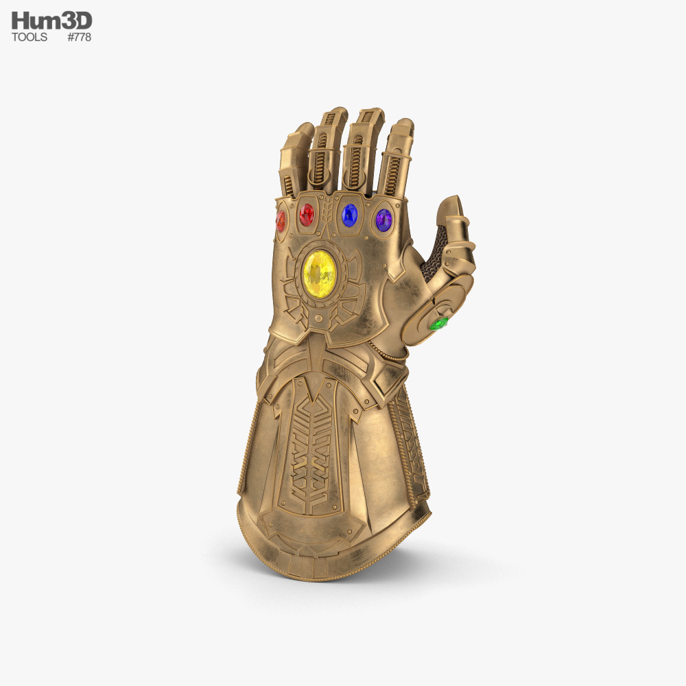 infinity gauntlet 3d model