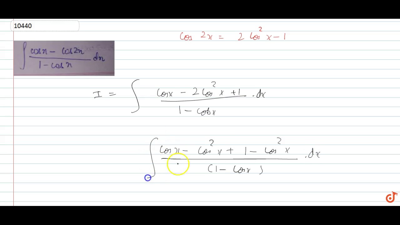 integral of cosx cos2x 1 cosx