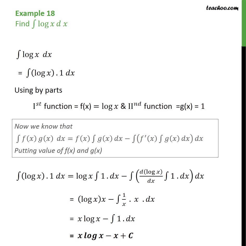 integral x log x dx