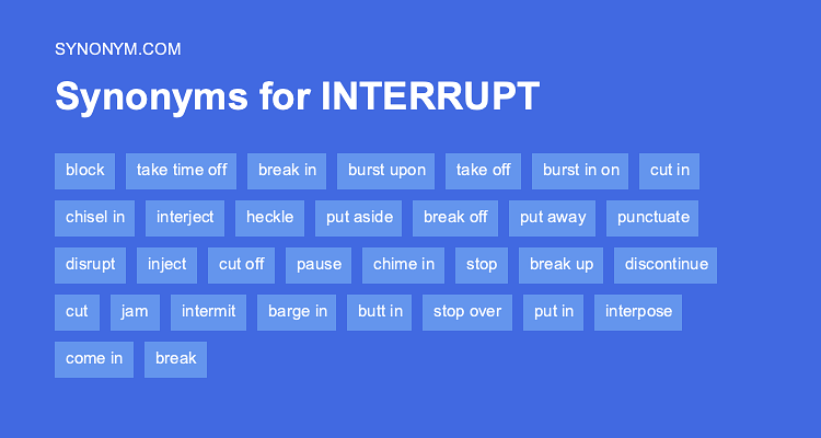 interruption antonym