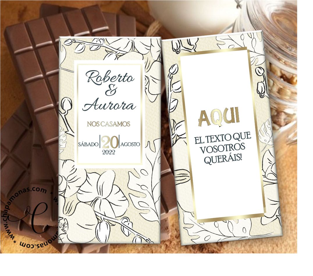 invitaciones con chocolates