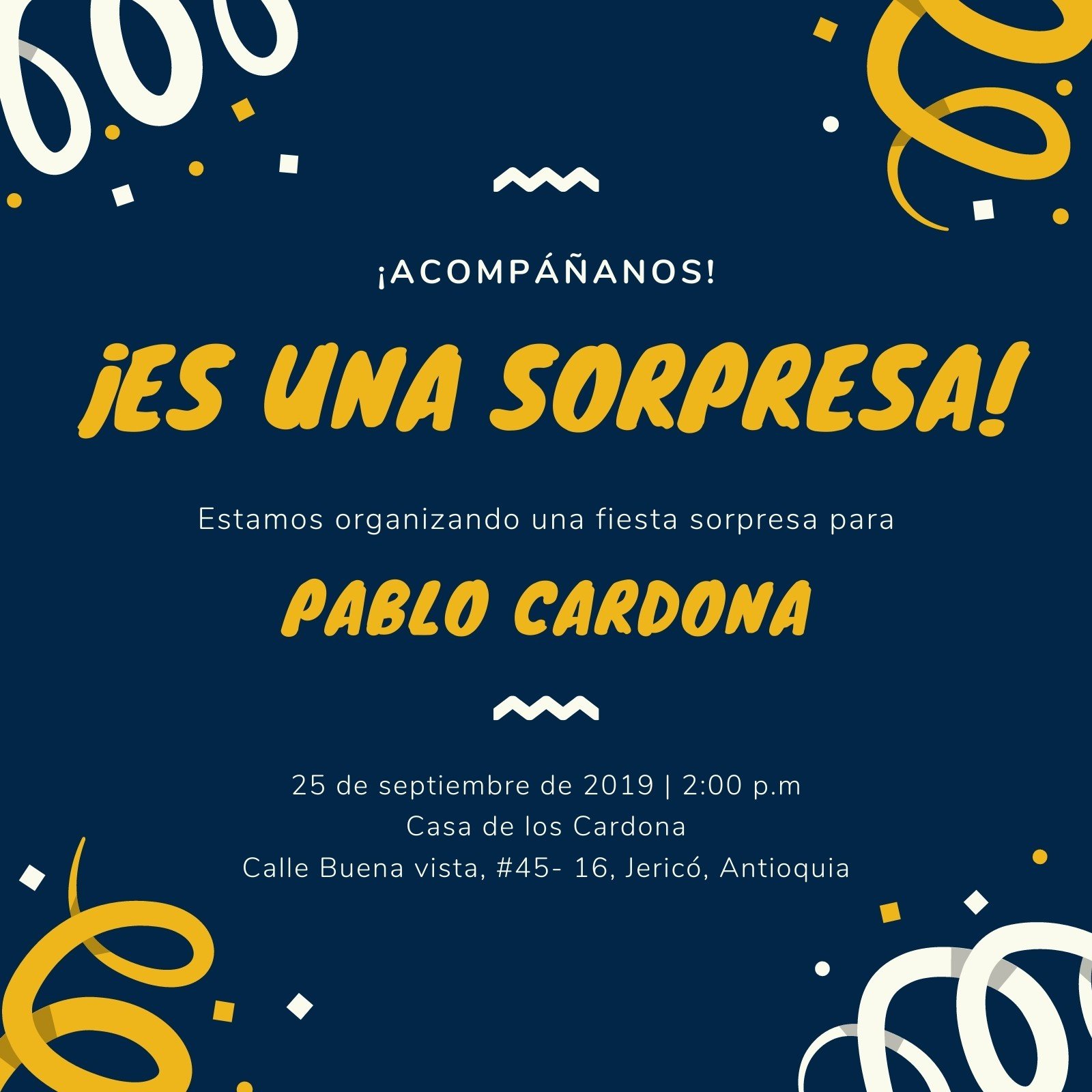 invitaciones de cumpleaños para editar de hombre