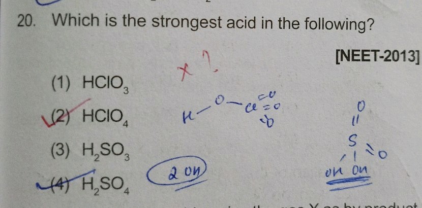 is hclo4 a strong acid