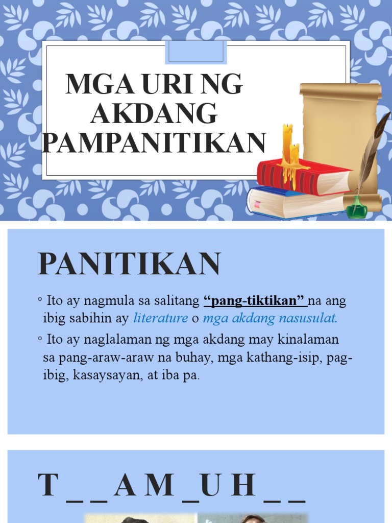 isang akdang pampanitikan