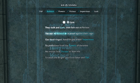 ithildin poem