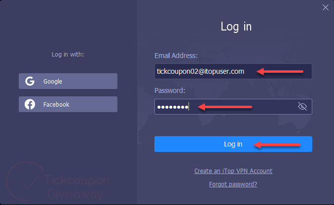 itop vpn key