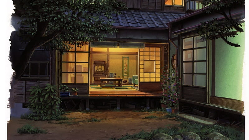 japanese house anime background