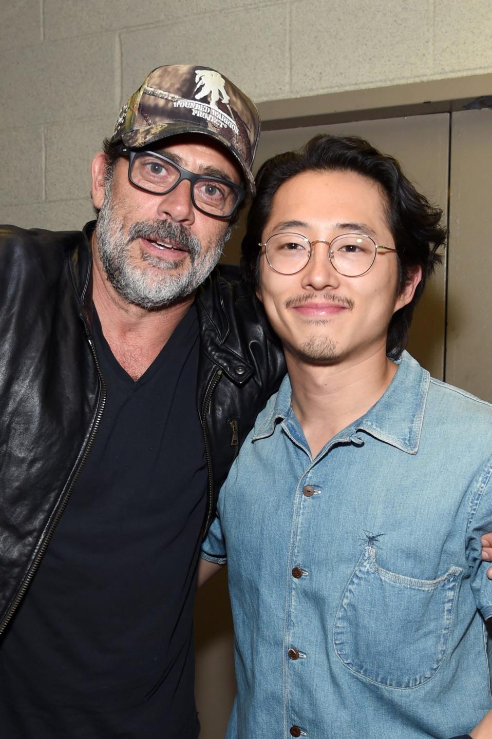 jeffrey dean morgan and steven yeun