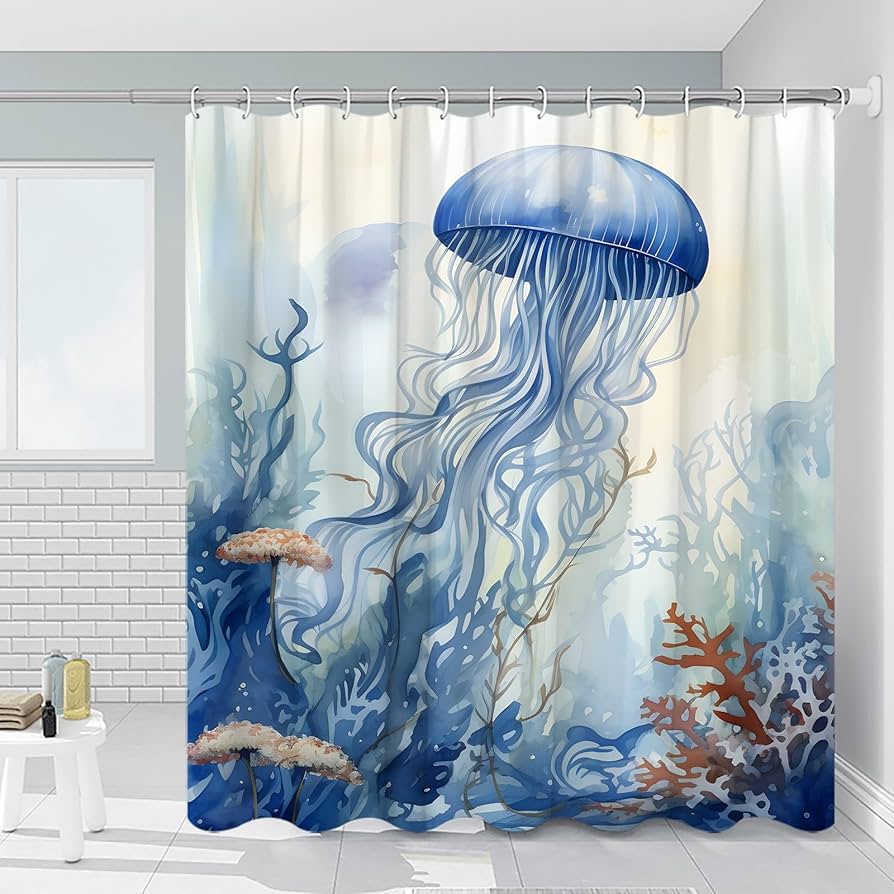 jellyfish bathroom decor