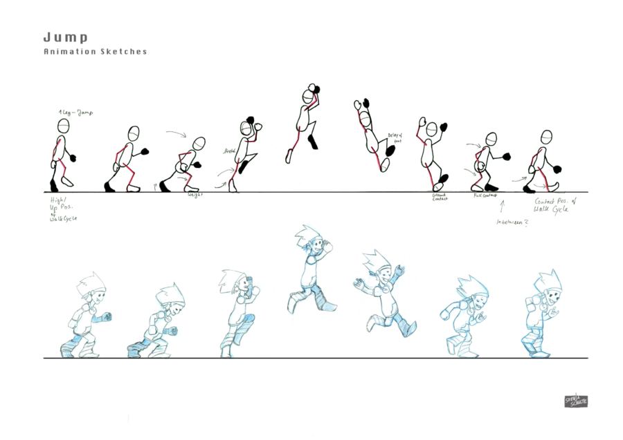 jump cycle poses