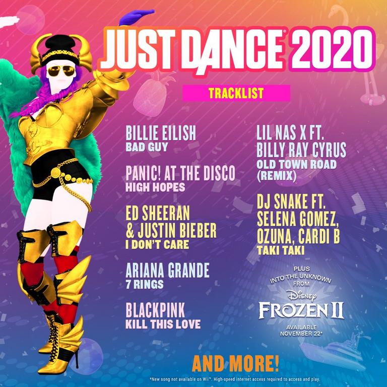 just dance songs