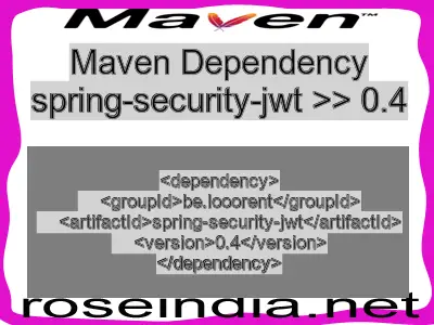 jwt maven dependency