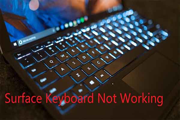 keyboard not working on microsoft surface