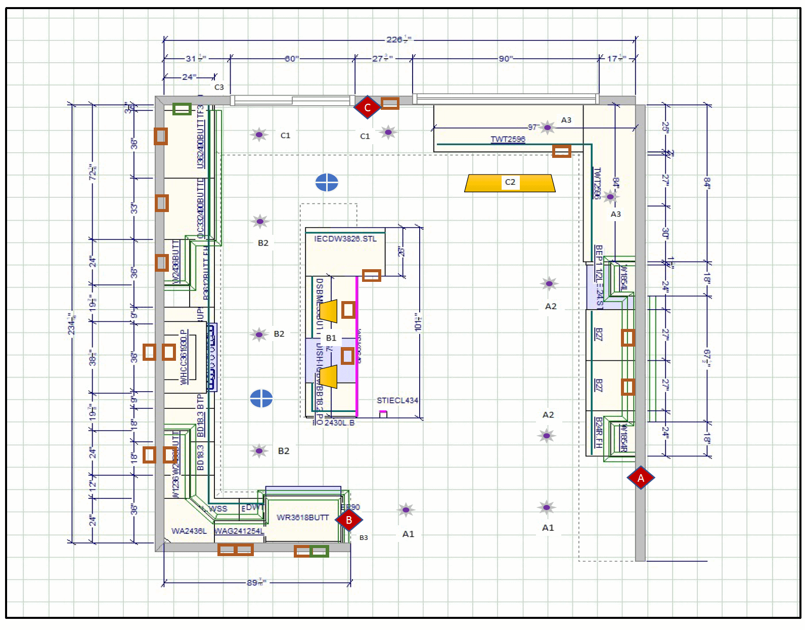 kitchen electrical wiring diagram