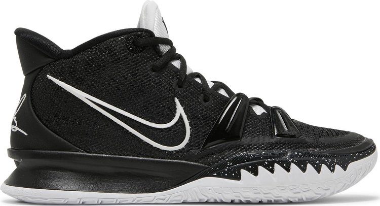 kyrie shoes black and white