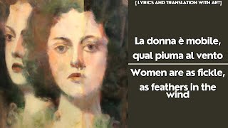 la donna e mobile translation