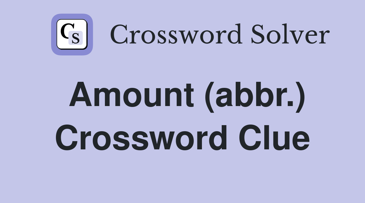 least amount crossword clue