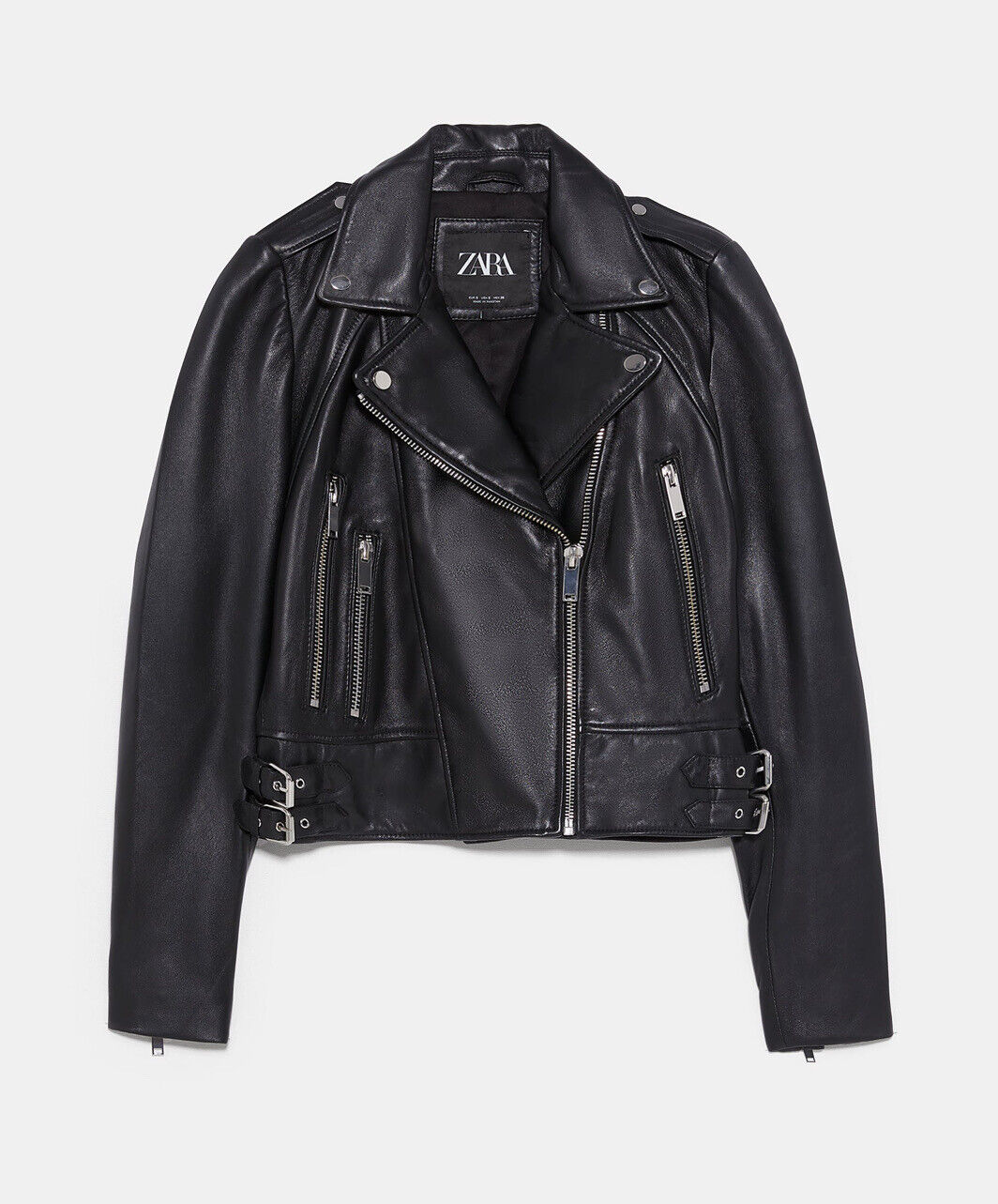 leather biker jacket womens zara