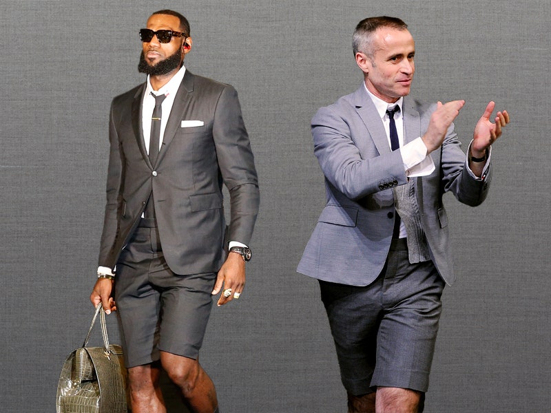 lebron james in thom browne