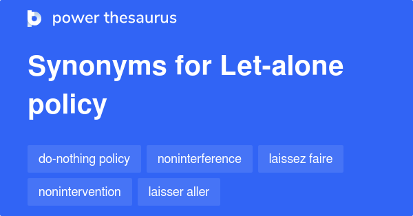 let alone thesaurus